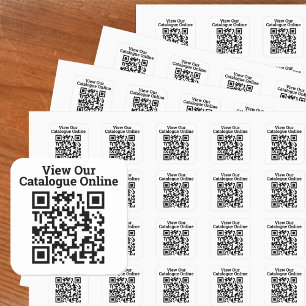 Sticker Carré Voir notre catalogue en ligne QR Code Design