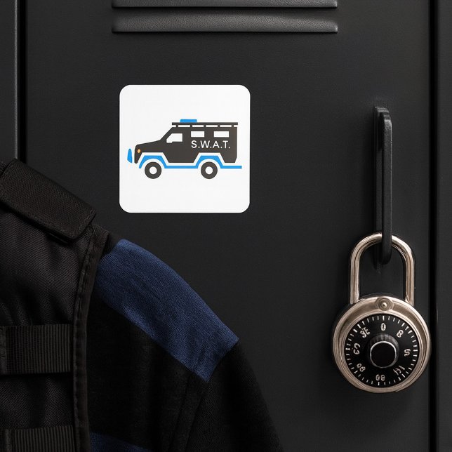 Sticker Carré Voiture SWAT (Créateur téléchargé)
