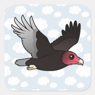 Sticker Carré Voler le vautour de la Turquie
