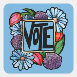 STICKER CARRÉ VOTER