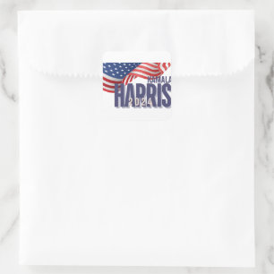 Sticker Carré Votez Harris Élection 2024