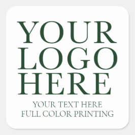 Sticker Carré Votre entreprise Image Logo