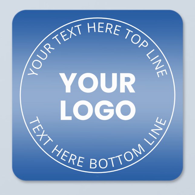 Sticker Carré Votre logo avec modification de n'importe quelle c (Créateur téléchargé)