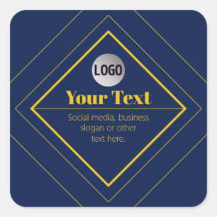 Sticker Carré Votre logo et modèle de design personnalisable