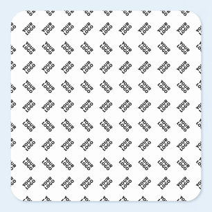 Sticker Carré Votre logo Motif répétitif alterné simple