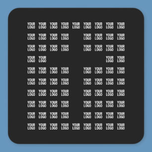 Sticker Carré Votre logo ou image téléchargée   Motif croisé