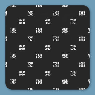 Sticker Carré Votre logo ou n'importe quelle image Bandes diag