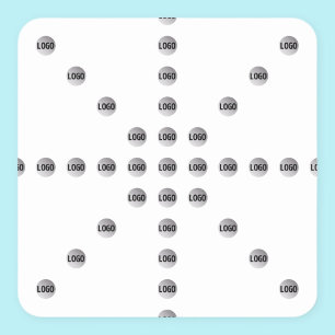 Sticker Carré Votre logo ou toute image téléchargée Motif étoi