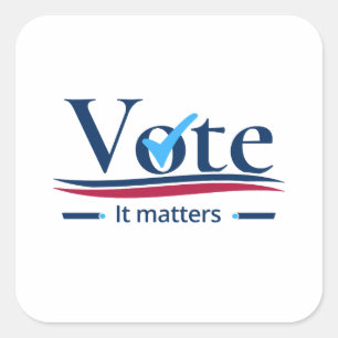 Sticker Carré Votre vote compte