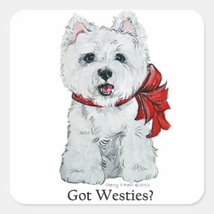 Sticker Carré Vous avez des Westies ?