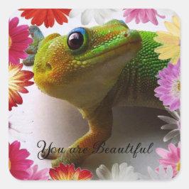 Sticker Carré Vous êtes Belle