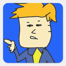 Sticker Carré vous êtes virée caricaturiste garçon