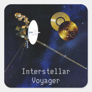 Sticker Carré Voyager interstellaire