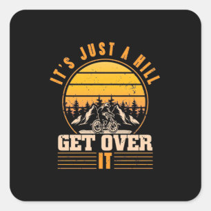 Sticker Carré VTT C'Est Juste Une Colline