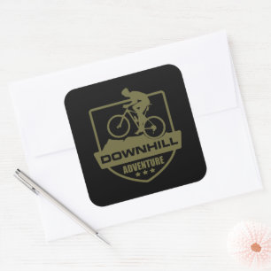 Sticker Carré VTT en descente