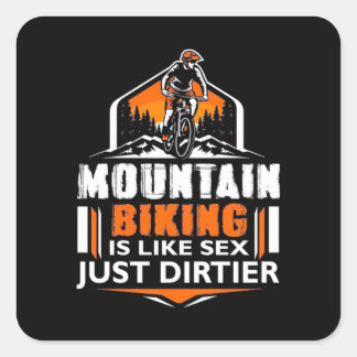 Sticker Carré VTT Juste Dirtier