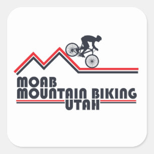 Sticker Carré Vtt Moab Vélo Tout Terrain