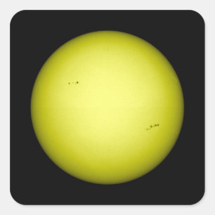 Sticker Carré Vue complète du soleil