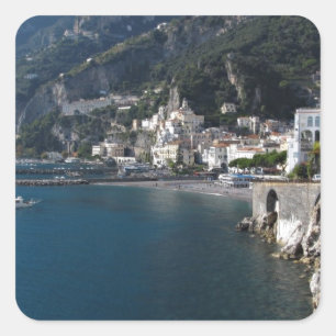 Sticker Carré Vue de côte d'Amalfi