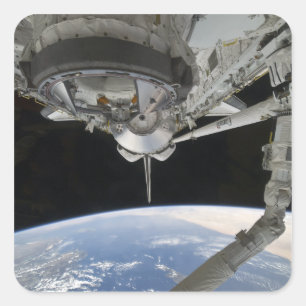 Sticker Carré Vue de découverte de navette spatiale