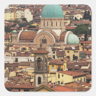 Sticker Carré Vue de Florence, Italie depuis la Piazza