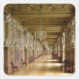 Sticker Carré Vue de la Galerie François I, 1528-40