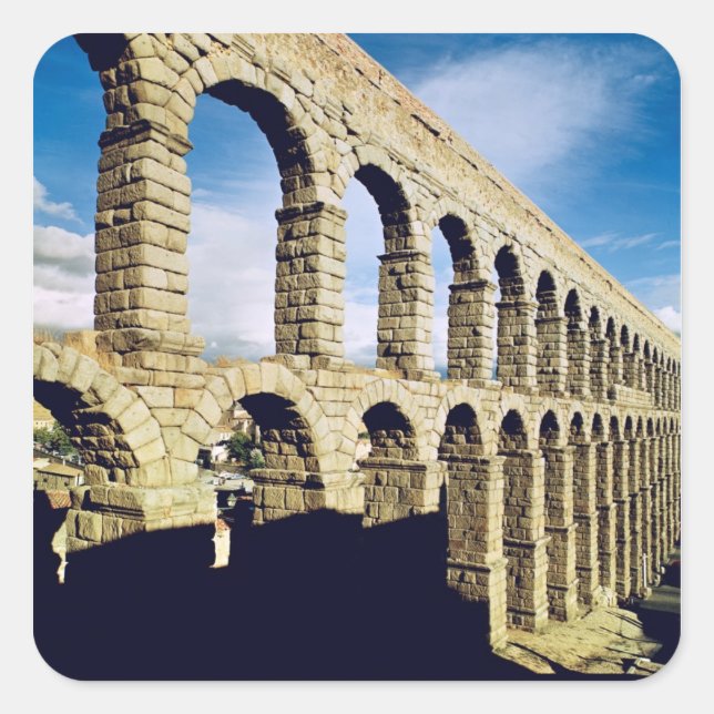 Sticker Carré Vue de l'aqueduc (Devant)