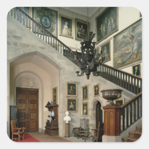 Sticker Carré Vue de l'escalier Hall, 1812-15