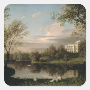 Sticker Carré Vue du palais de Pavlovsk, c.1800