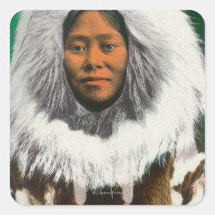 Sticker Carré Vue d'une beauté Eskimo