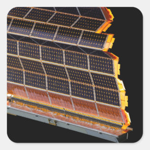 Sticker Carré Vue en gros plan des rangées solaires