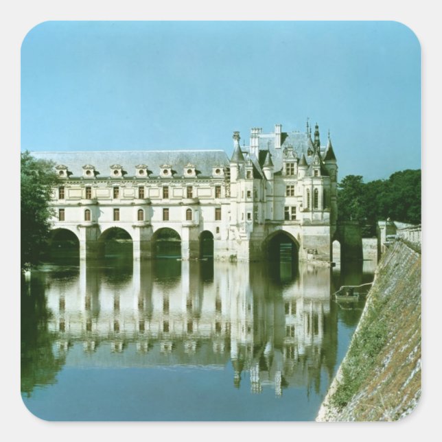 Sticker Carré Vue extérieure sur le Donjon (Devant)