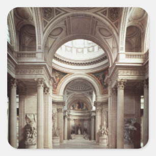 Sticker Carré Vue intérieure, 1764-1812