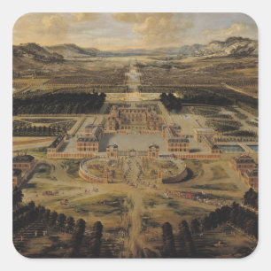 Sticker Carré Vue panoramique du château