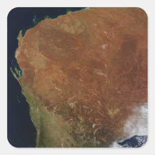 Sticker Carré Vue satellite d'Australie occidentale