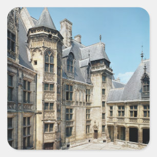 Sticker Carré Vue sur la cour intérieure, 1443-51