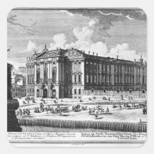 Sticker Carré Vue sur le Palais Trautson construit pour le comte