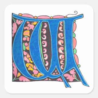 STICKER CARRÉ W - MINIATURE
