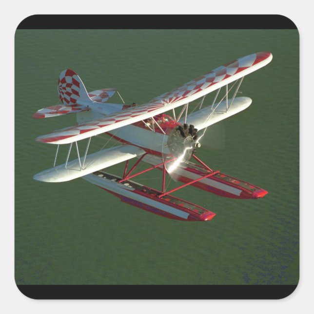Sticker Carré Waco, UBF-2, 1933_Aviation classique (Devant)