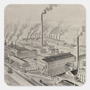 Sticker Carré Wallace et fils, Ansonia