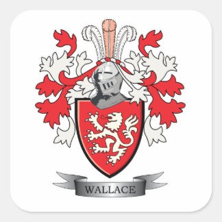 Sticker Carré Wallace Family Crest Armoiries