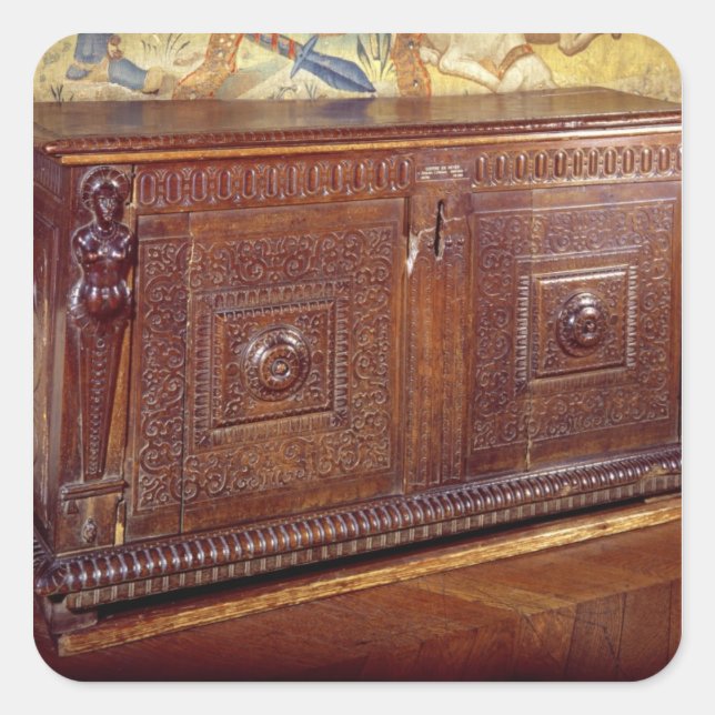 Sticker Carré Walnut Sideboard, Lyonnais School (Devant)