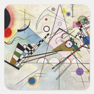 Sticker Carré WASSILY KANDINSKY - Composition VIII 1923