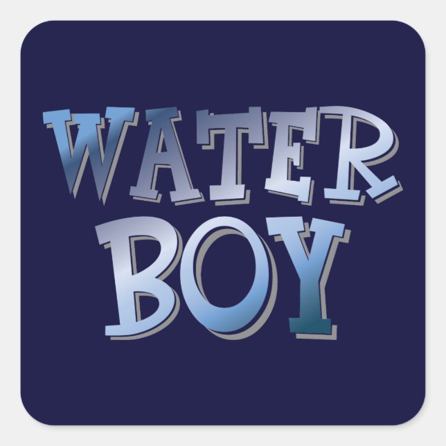 Sticker Carré WaterBoy (Devant)