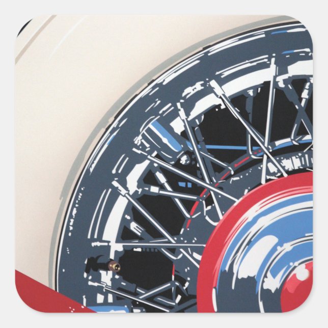 Sticker Carré Wheel (Devant)