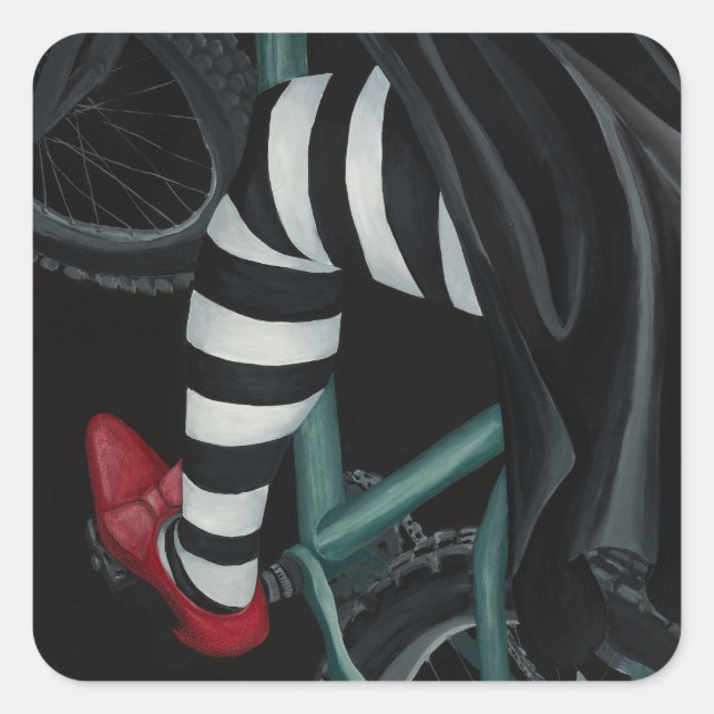 Sticker Carré Wheels Up! (Devant)