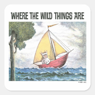 Sticker Carré Where The Wild Things Are   Scène 5