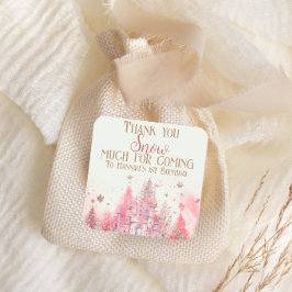 Sticker Carré Whimsical Winter Princess Fairytale Anniversaire