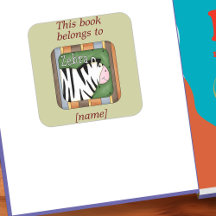 Whimsical Zebra Ce Livre Appartient à la plaque d'