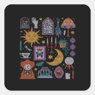 Sticker Carré Whimsigoth Classic - Romance gothique Autumn Aesth